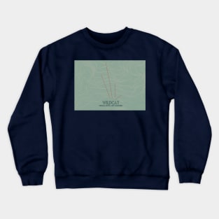 Wildcat Contour Topography Map Crewneck Sweatshirt